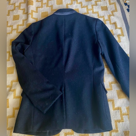 GAP Wool Blend Pea Coat Jacket Charcoal (M) - Picture 12 of 14